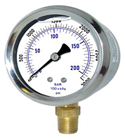 201L Liquid Filled Gauge