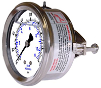 203L Panel Mount Liquid Filled Gauge