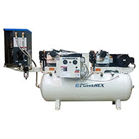 7.5 Hp to 10hp tankmount Simplex w Refridgerated Dryer