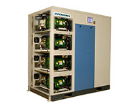 10 to 20, 30 and 40 hp Power Laboratory Scroll Enclosed Simplex and Duplex Air Compressors with Premium Controls
