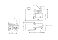 Dimensions - L12/21 Series Oil-Flooded Vacuum Pumps