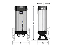 424 ft³/h Inlet Air Flow nano L-Series<sup>1</sup> CO<sub>2</sub> Adsorption Dryer
 - 2