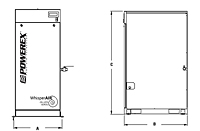 Oilless Scroll Air Compressors with Enclosure (SED1007, SET1507, SEQ2007, SED1007HP, SET1507HP, and SEQ2007HP)
