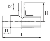Butt Elongated Reducing Tee Fittings