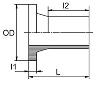 Butt Elongated Stub Ends