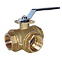 3-Way Diverting Brass Ball Valve