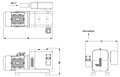 Dimensions - PCX Rotary Claw Compressors
