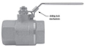 Locking Handle Brass Ball Valve