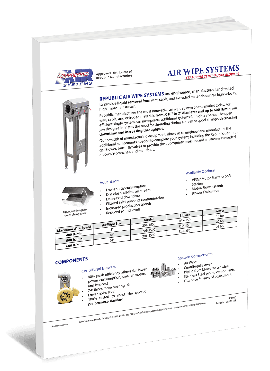 Air Wipe Systems
