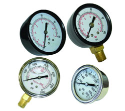 UEETEK Utility Vacuum Pressure Gauge for Air Compressor Water Oil Gas 0-30PSI 